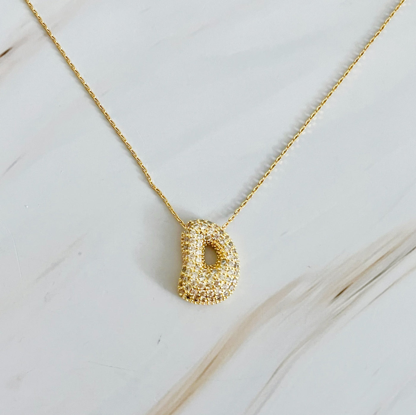 Studded Initial Chain