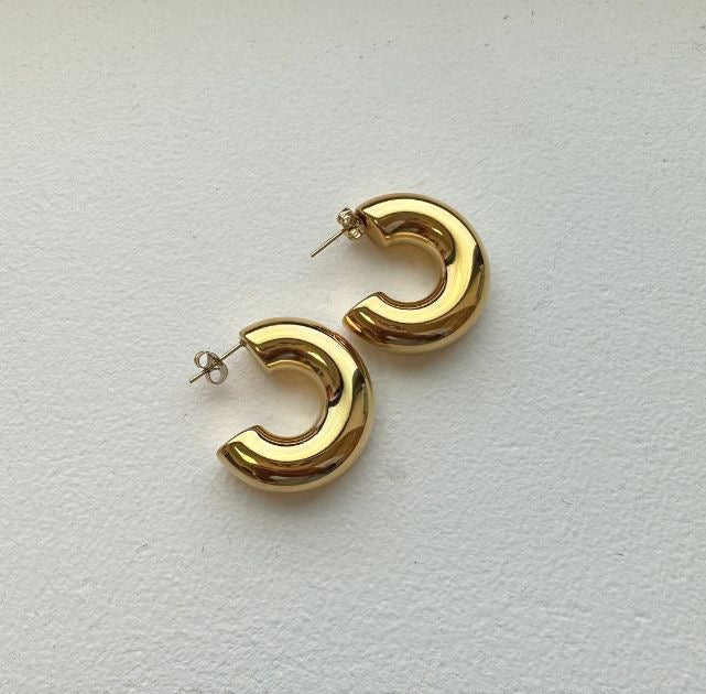 Chunky Gold Hoops