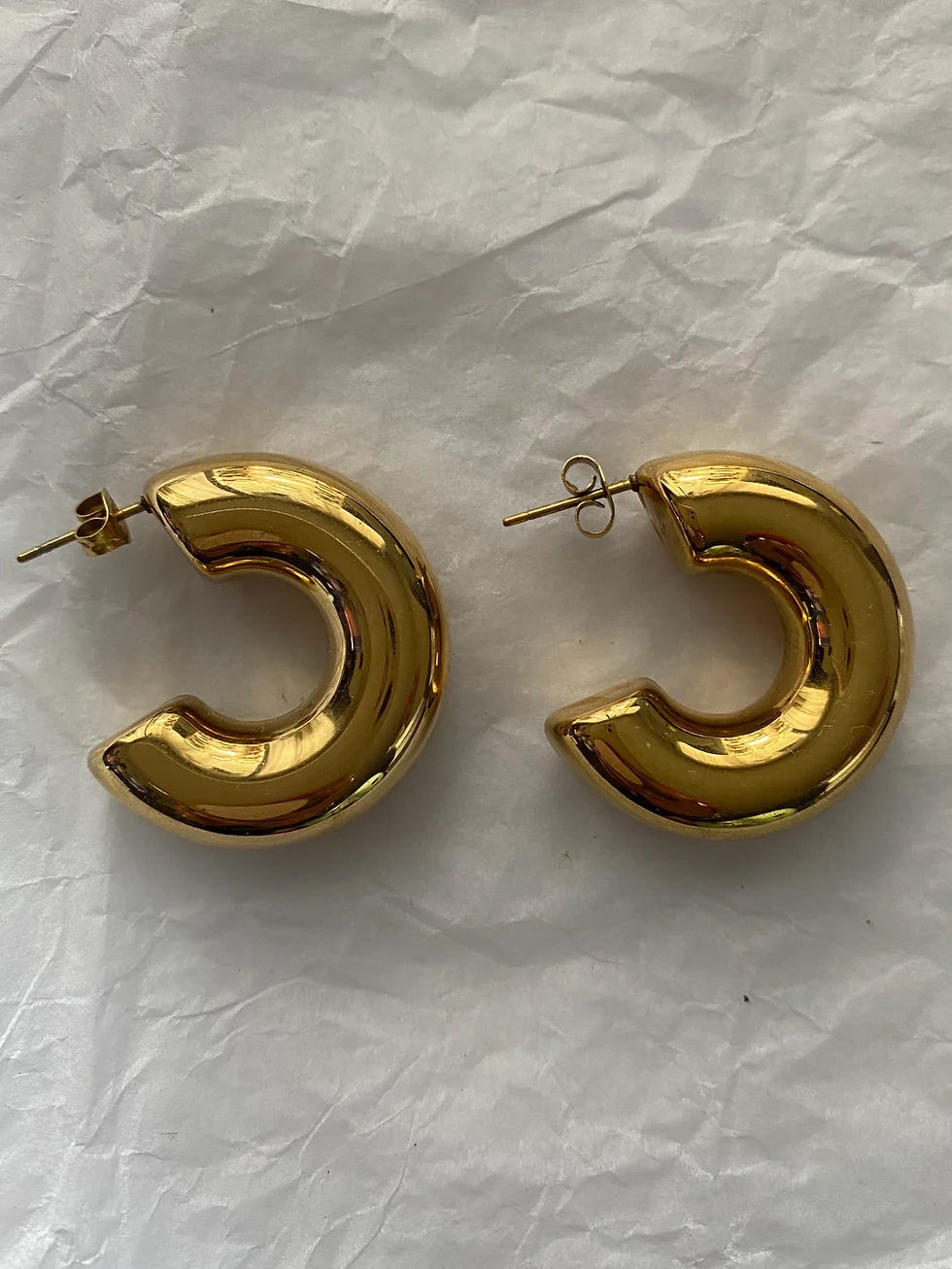 Chunky Gold Hoops