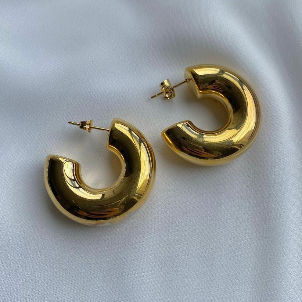 Chunky Gold Hoops
