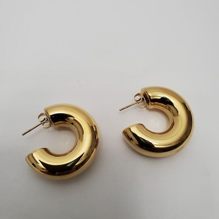 Chunky Gold Hoops