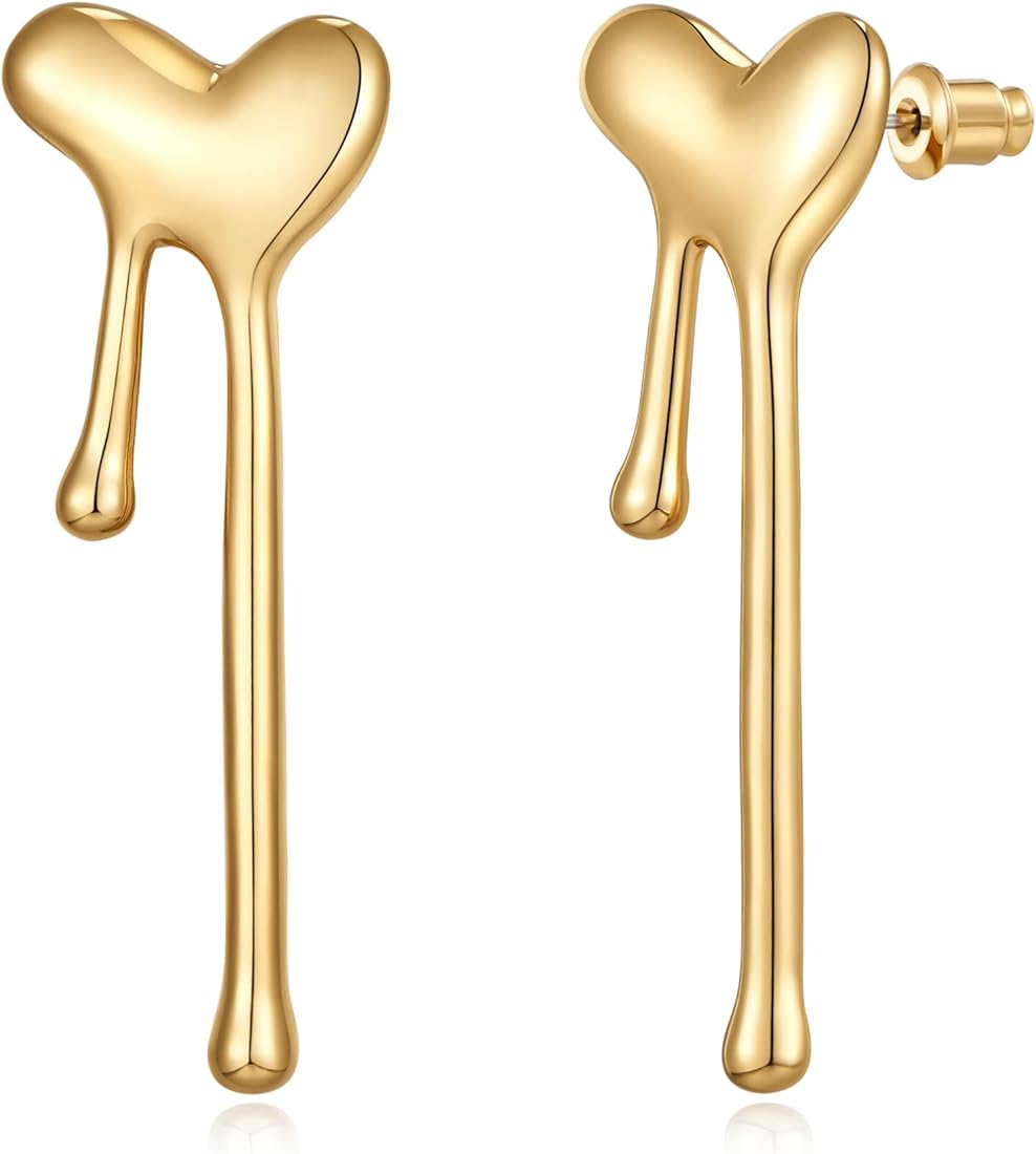 Dripping Heart Earrings