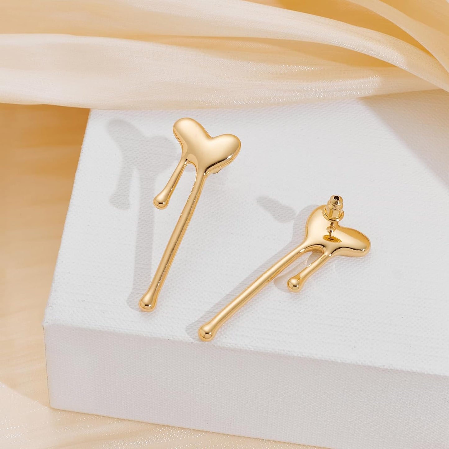 Dripping Heart Earrings