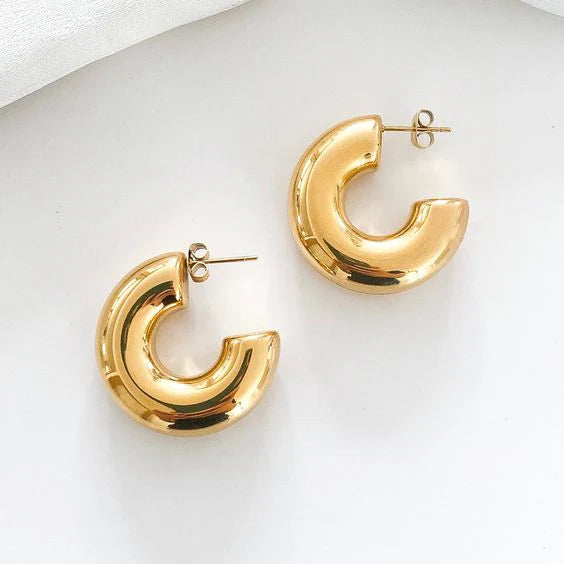 Chunky Gold Hoops