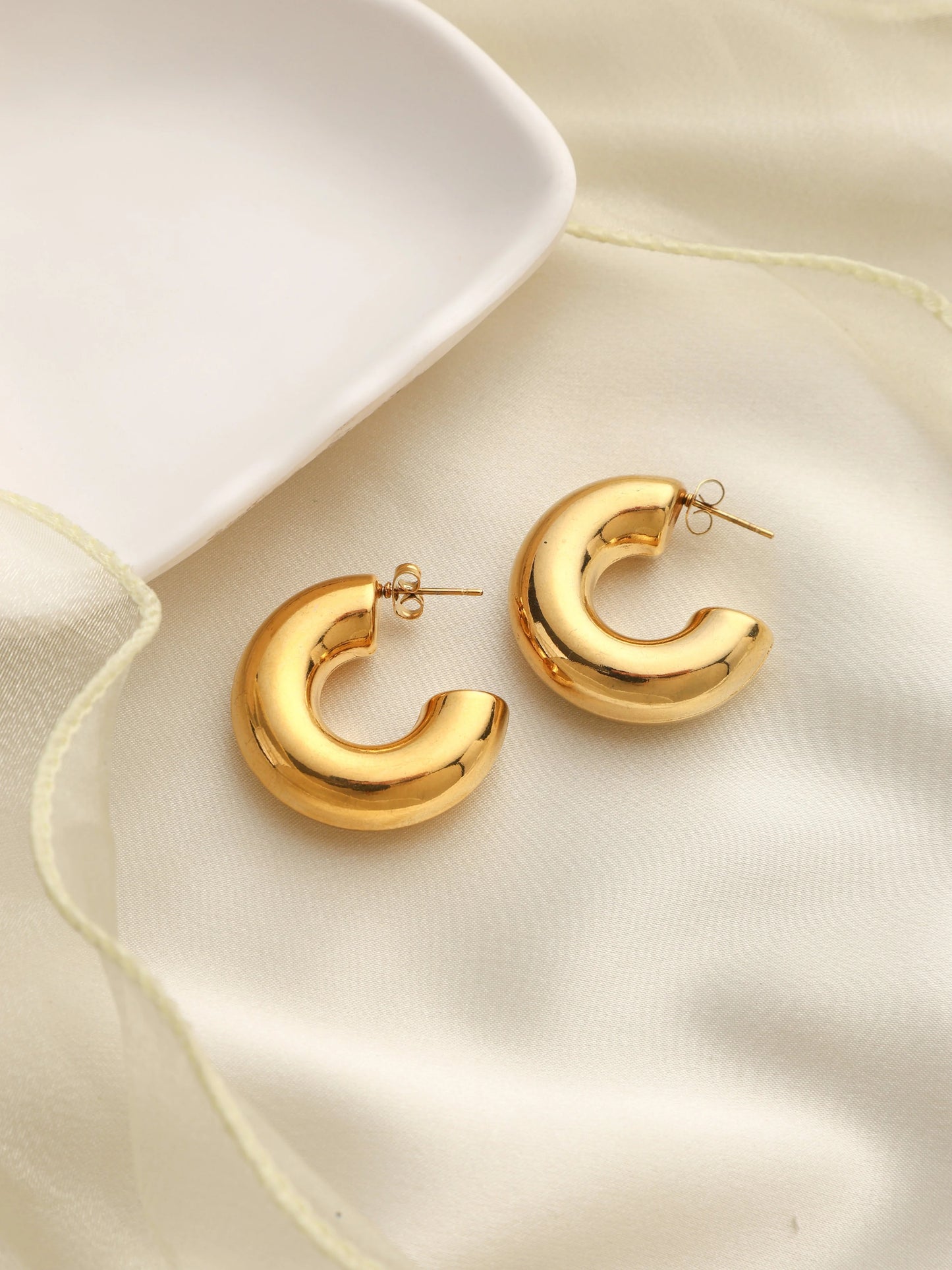 Chunky Gold Hoops