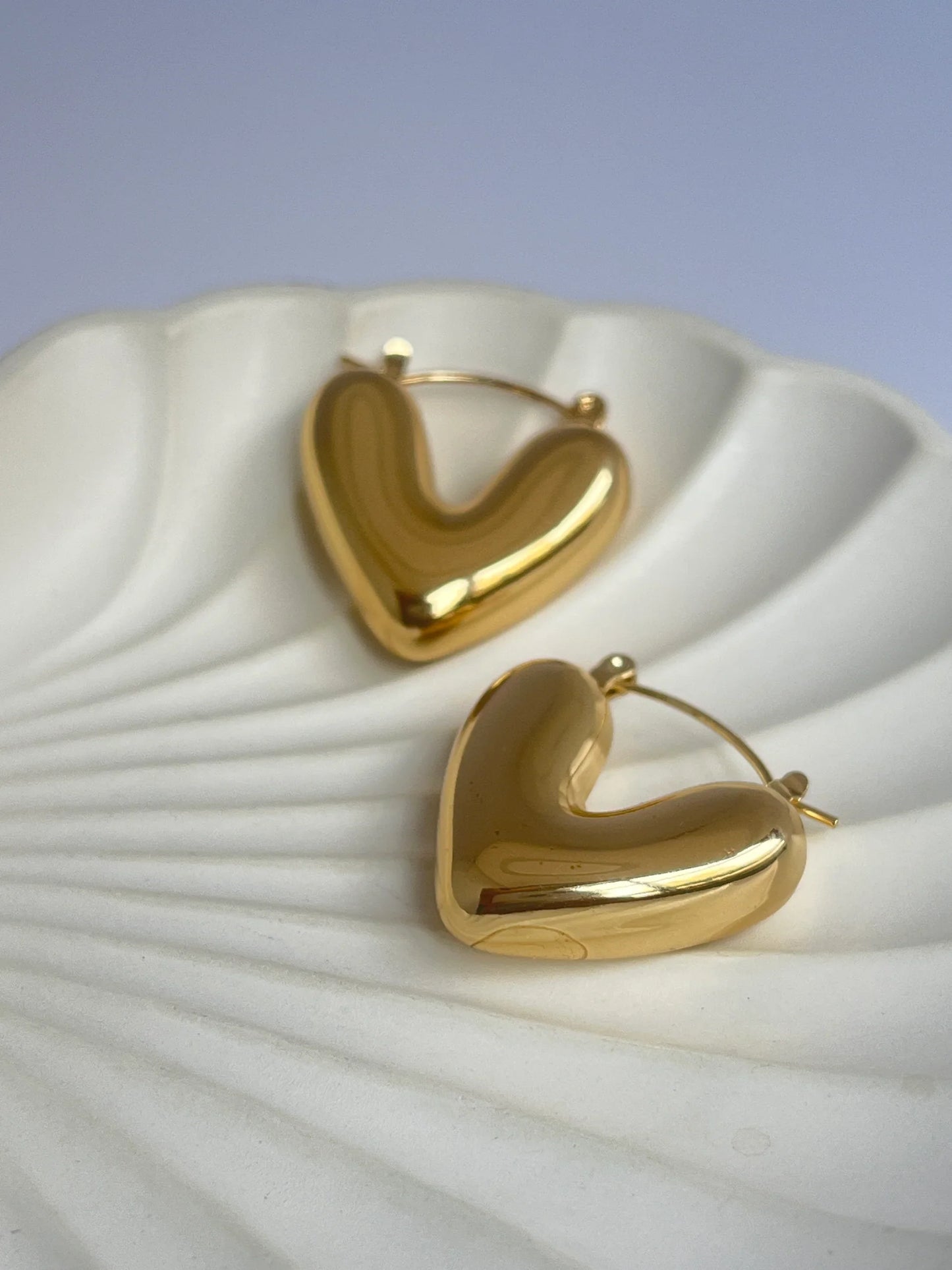 Chunky Heart Hoops