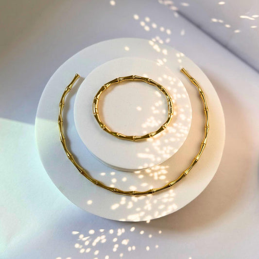 Bamboo Cuff & Choker set