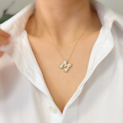 Studded Initial Chain
