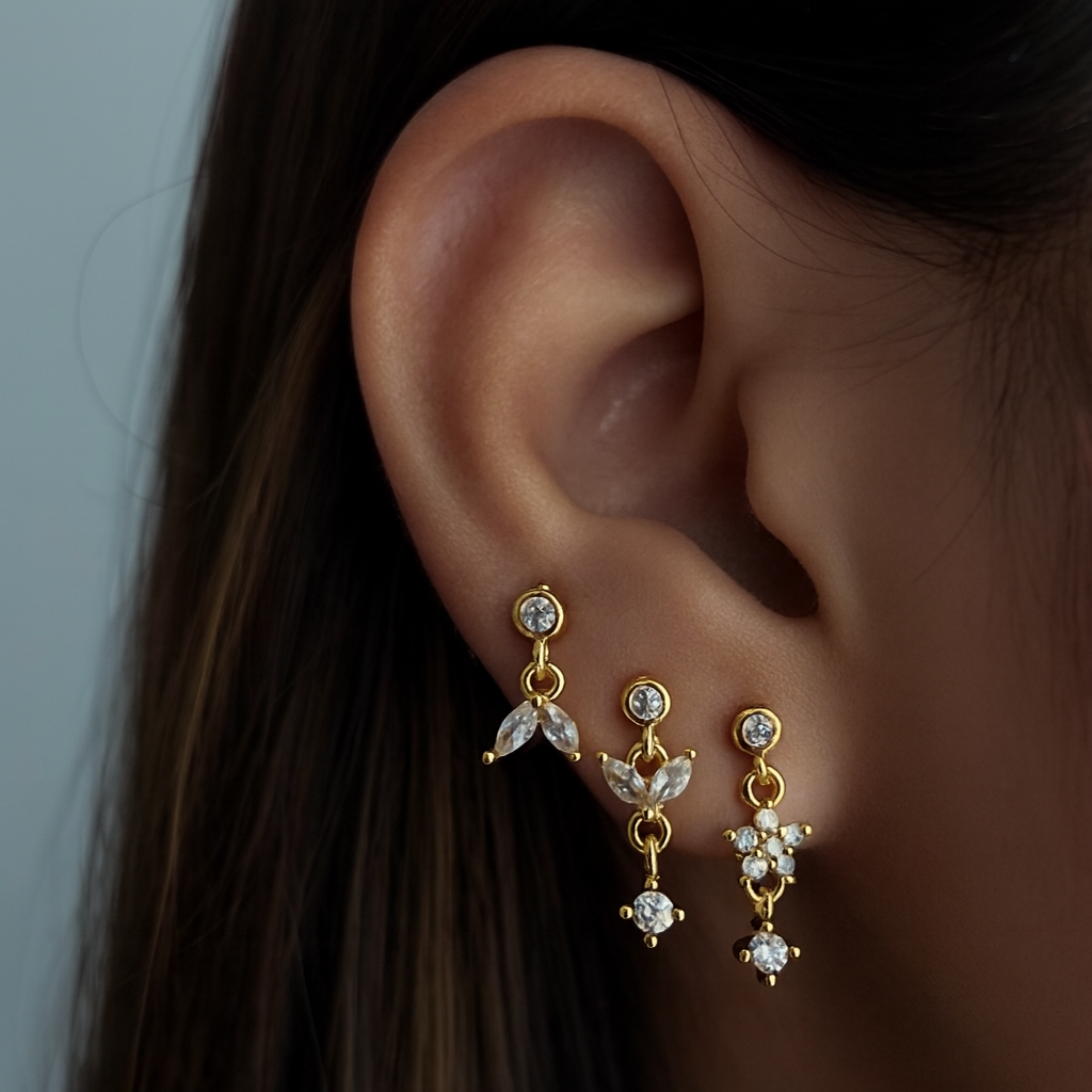Petal Pierce earrings