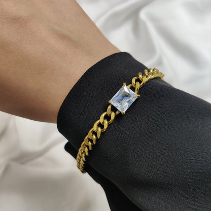 Marquise stone bracelet