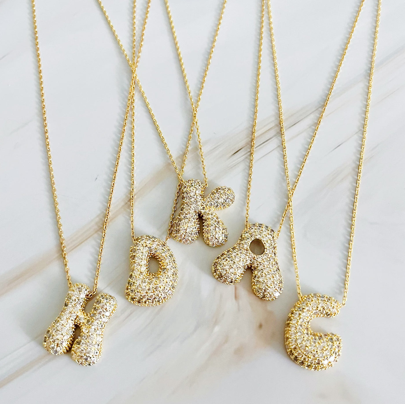 Studded Initial Chain