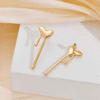 Dripping Heart Earrings