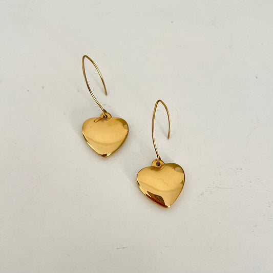 Heart Hanging earrings