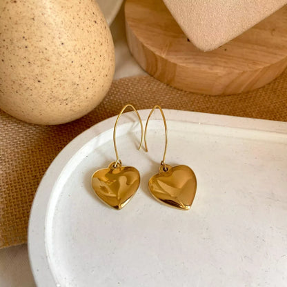 Heart Hanging earrings
