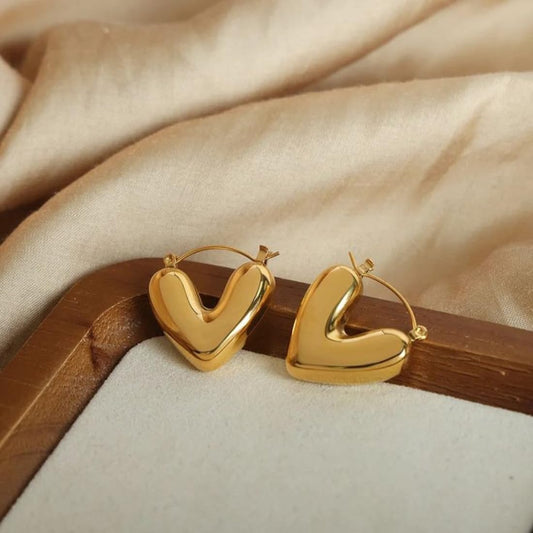 Chunky Heart Hoops