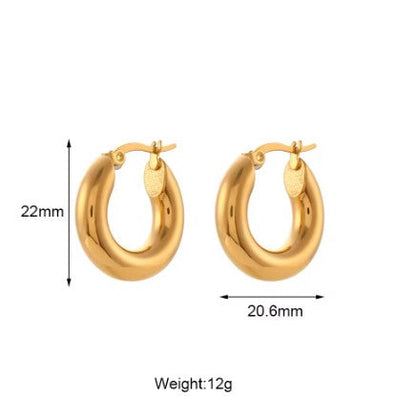 Classic Mini Gold Hoops