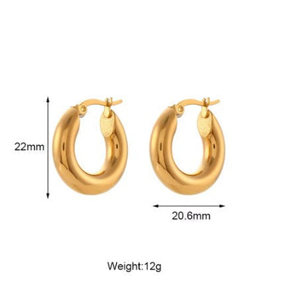 Classic Mini Gold Hoops